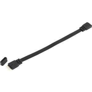 Hide-a-Lite 4 Black 6 inch LED Tape Connector Cord 