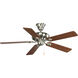 AirPro 52 inch Brushed Nickel with Cherry/Natural Cherry Blades Ceiling Fan