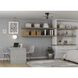 Beal 36 inch Matte Black with Clear/White Metal Flake Blades Ceiling Fan