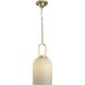 Stanza 1 Light 10.25 inch Brushed Gold Pendant Ceiling Light