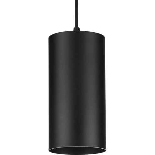 CYL RNDS 1 Light 6 inch Black Outdoor Pendant