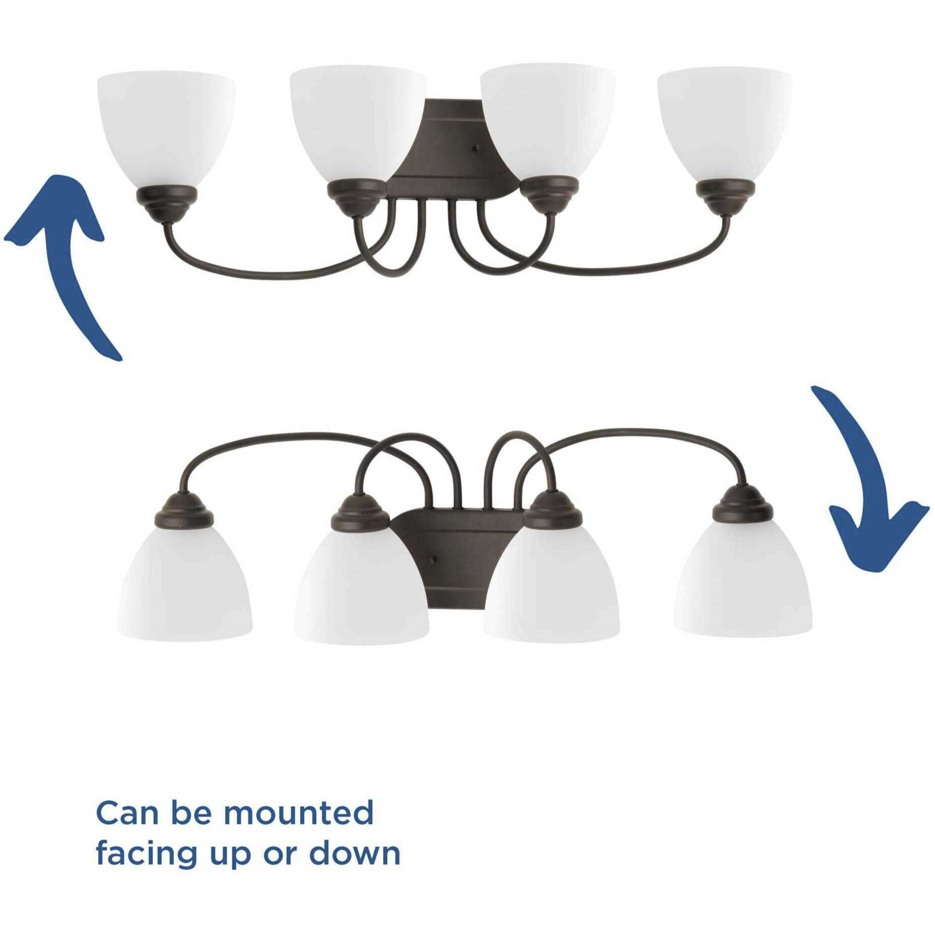 Heart 4 Light 29.88 inch Antique Bronze Bath Vanity Wall Light