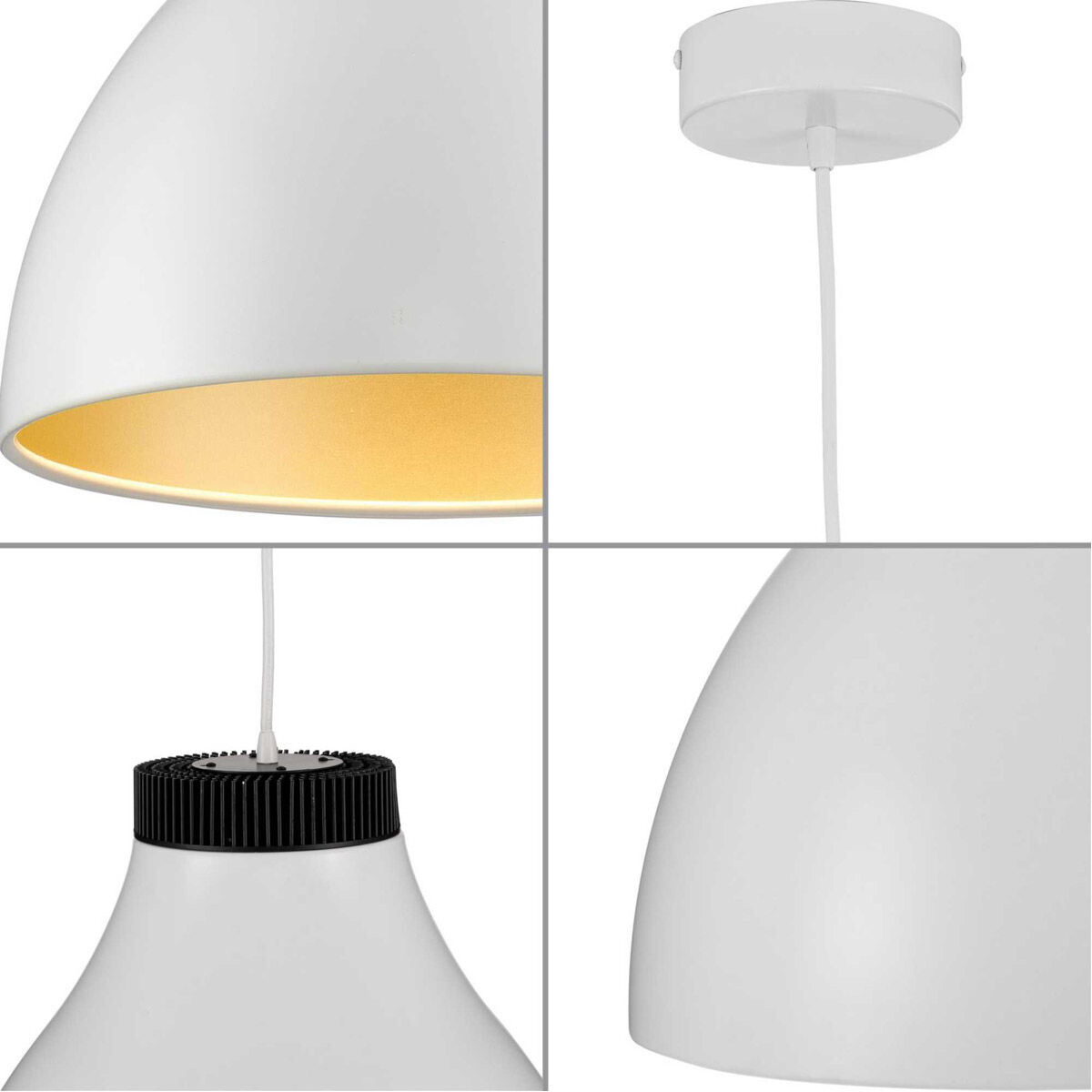Radian LED LED 11 inch Satin White Pendant Ceiling Light, Progress LED