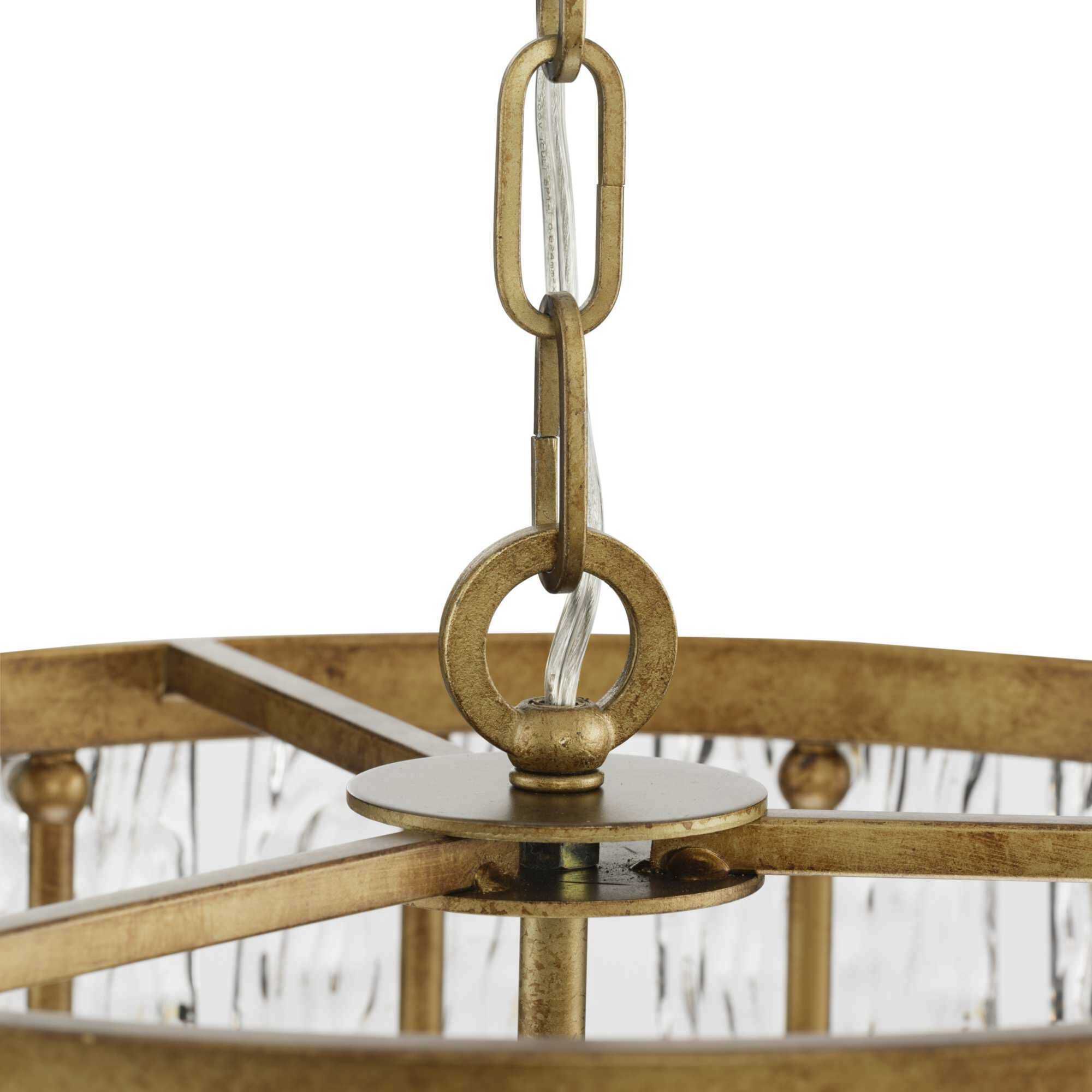 Chevall 3 Light 17 inch Gold Ombre Pendant Ceiling Light, Design Series