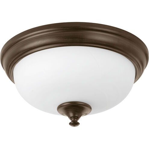 Led Alabaster LED 11 inch Antique Bronze Flush Mount Ceiling Light