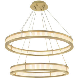 Damien Double Antique Brass Chandelier Ceiling Light