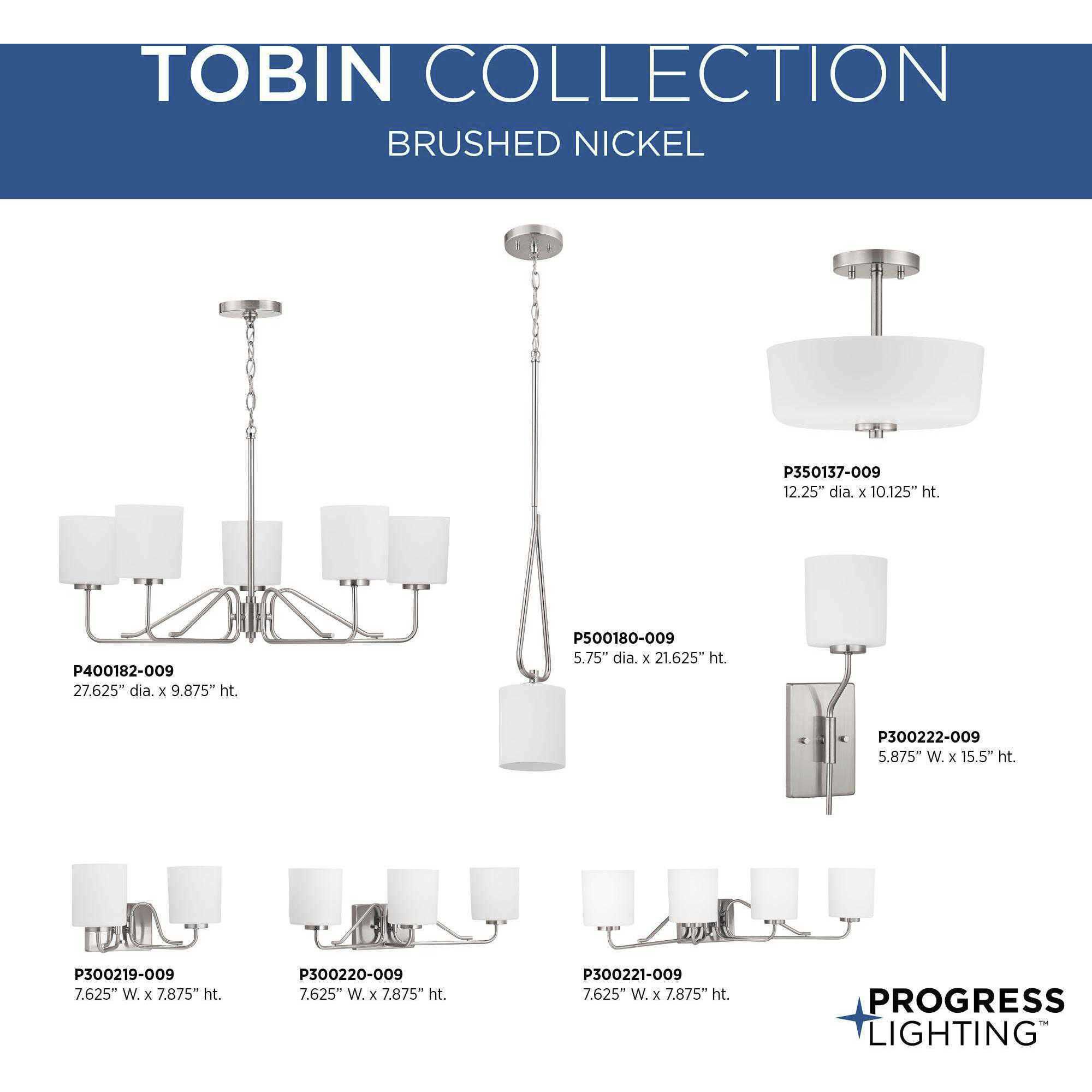 Tobin 1 Light 5 inch Brushed Nickel Wall Bracket Wall Light