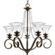 Bliss 5 Light 26 inch Antique Bronze Chandelier Ceiling Light