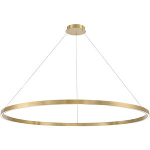 Lunar 59.75 inch Aged Brass Pendant Ceiling Light