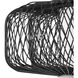 Cordova 1 Light 16 inch Black Rattan Pendant Ceiling Light, Design Series