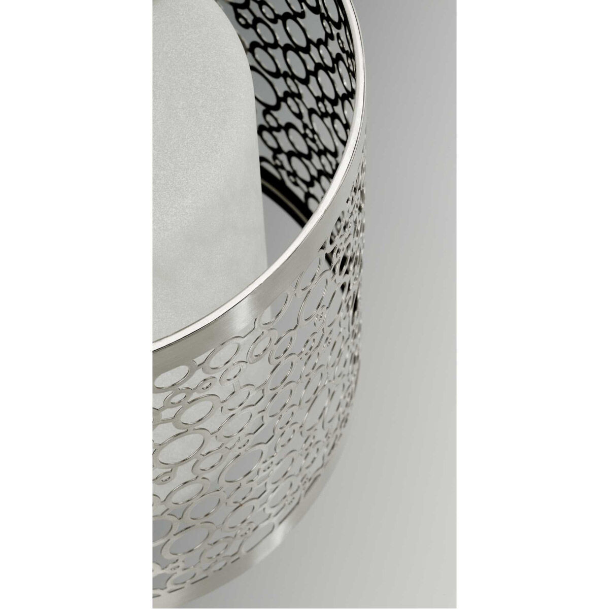 Mingle LED LED 14 inch Brushed Nickel Semi-Flush Mount Ceiling Light, Progress LED