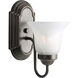 Builder Bath 1 Light 5 inch Antique Bronze Bath Vanity Wall Light in Bulbs Not Included