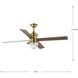 Gillen 56 inch Vintage Brass with Chestnut Blades Indoor/Outdoor Ceiling Fan