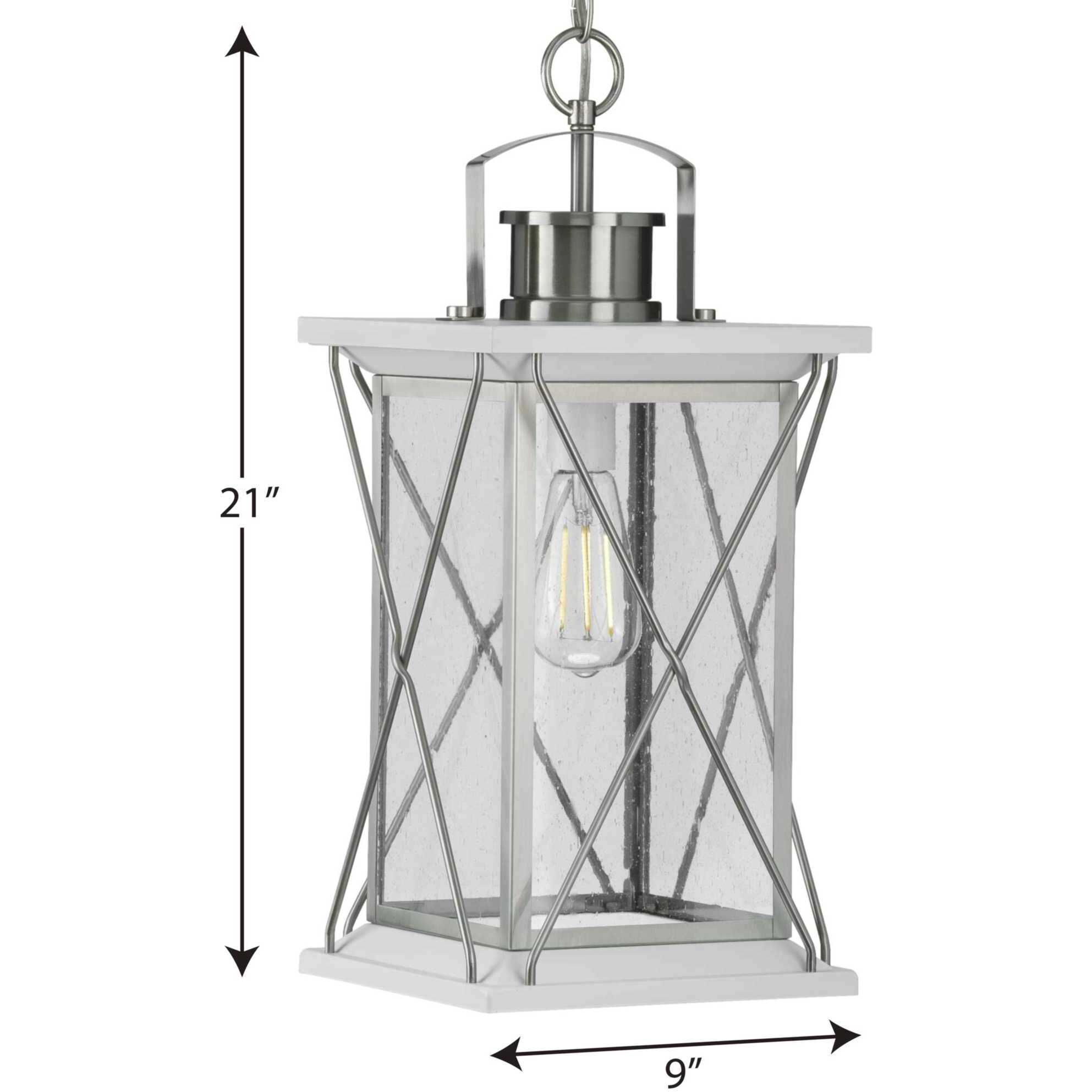 Barlowe 1 Light 9 inch Stainless Steel Outdoor Hanging Lantern
