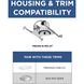 4in Recessed Housing PAR20 Unfinished Recessed Can in Non-IC Rated, New Construction