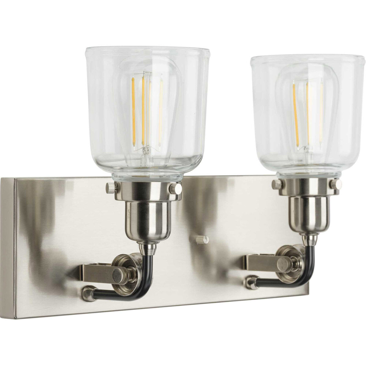 Rushton 2 Light 16 inch Brushed Nickel Bath Vanity Wall Light