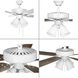 AirPro 52 inch White with White/Antique Wood Blades Ceiling Fan