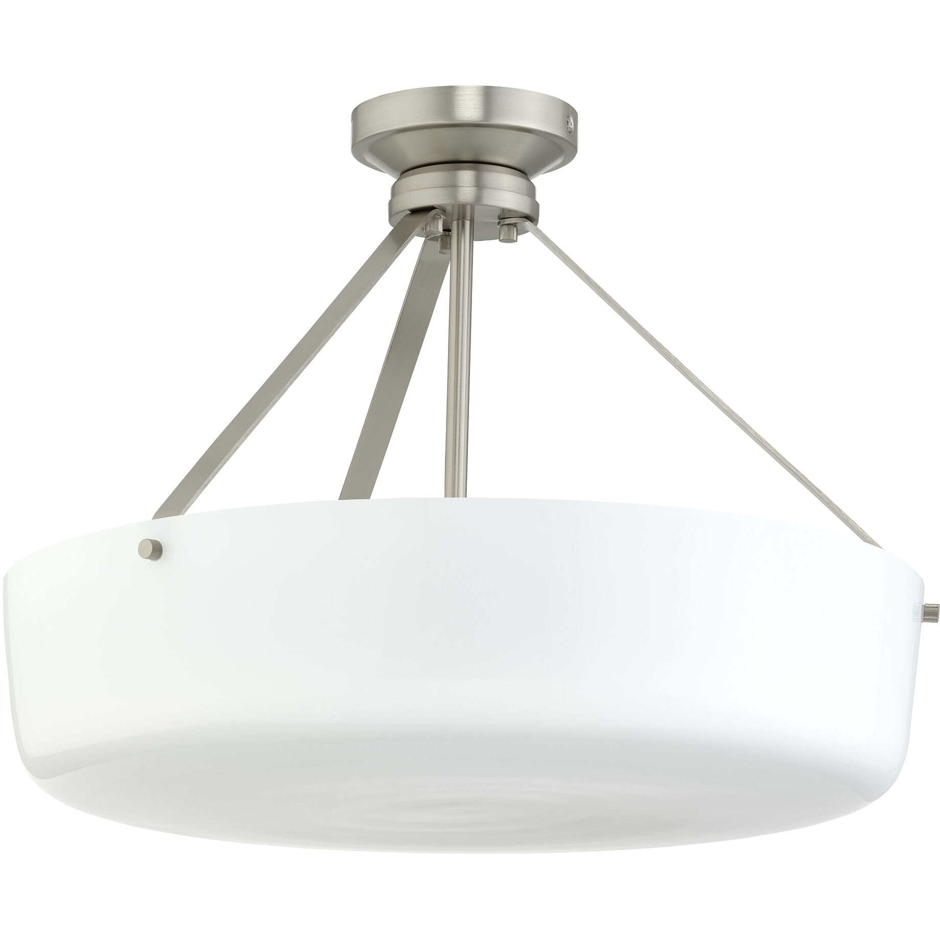 Lieon 3 Light 21 inch Brushed Nickel Convertible Pendant Ceiling Light