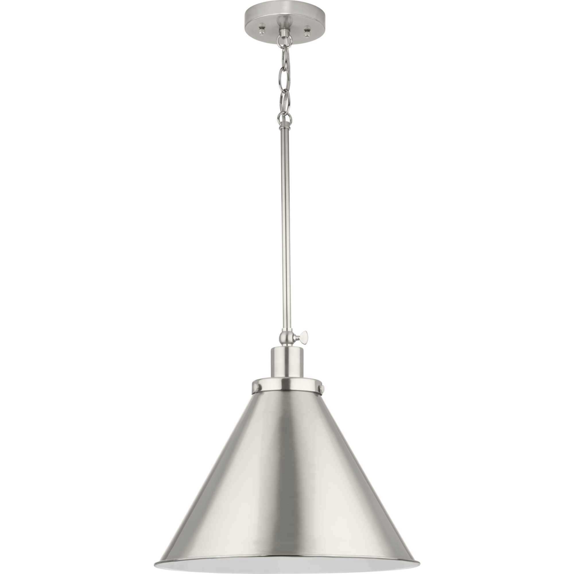 Hinton 1 Light 16 inch Brushed Nickel Pendant Ceiling Light