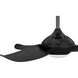 Conte 52 inch Matte Black Outdoor Ceiling Fan