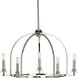 Seneca 5 Light 25.5 inch Polished Nickel Chandelier Ceiling Light