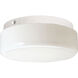 Hard-nox 1 Light 9 inch White Outdoor Ceiling Mount