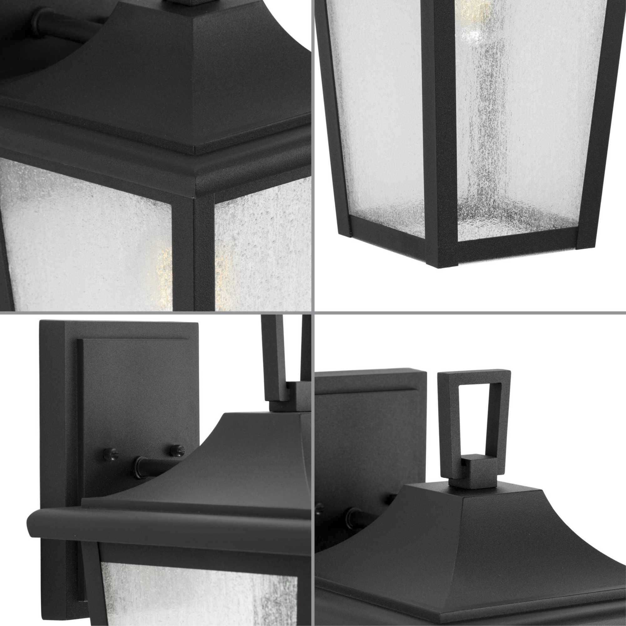 Padgett 1 Light 19 inch Textured Black Outdoor Wall Lantern