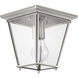 Burlington 1 Light 7 inch Brushed Nickel Outdoor Flush Mount