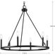 Gilliam 6 Light 27.62 inch Matte Black Chandelier Ceiling Light