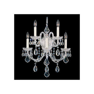 Olde World 5 Light 9.5 inch Polished Silver Wall Sconce Wall Light in Heritage