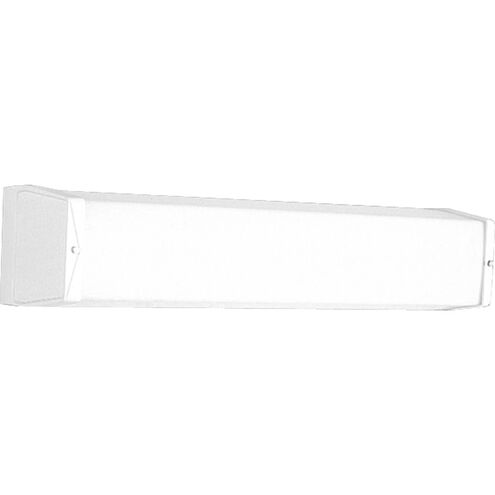 Linear Fluorescent Bath 1 Light 24 inch White Bath Vanity Wall Light