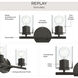 Replay 2 Light 13 inch Antique Bronze Bath & Vanity Light Wall Light