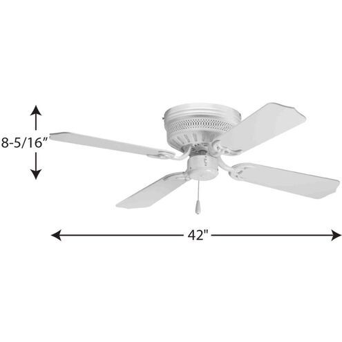 AirPro Hugger 42 inch White Ceiling Fan