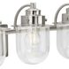 Northlake 4 Light 32.5 inch Brushed Nickel Bath Light Wall Light