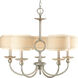 Ashbury 5 Light 28 inch Silver Ridge Chandelier Ceiling Light