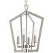 Galloway 4 Light 14.25 inch Brushed Nickel Foyer Light Ceiling Light