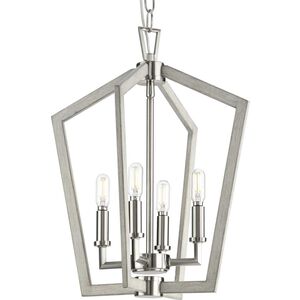 Galloway 4 Light 14.25 inch Brushed Nickel Foyer Light Ceiling Light
