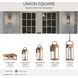 Union Square 1 Light 23.62 inch Antique Copper Wall Lantern, Design Series