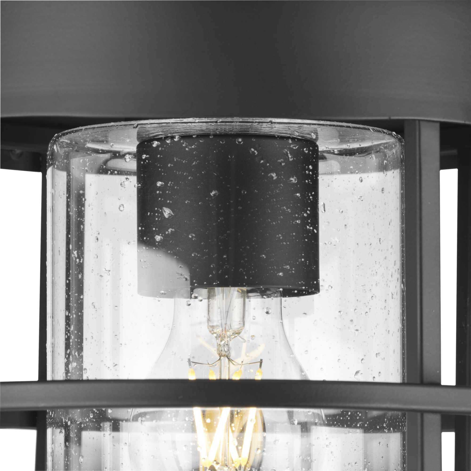 Burgess 1 Light 8.87 inch Matte Black Flushmount Ceiling Light, Design Series