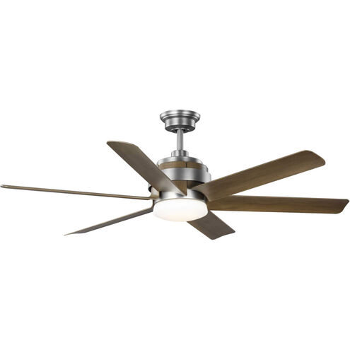 Kaysville 56 inch Antique Nickel with Chestnut Blades Ceiling Fan