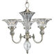 Roxbury 3 Light 19 inch Classic Silver Chandelier Ceiling Light