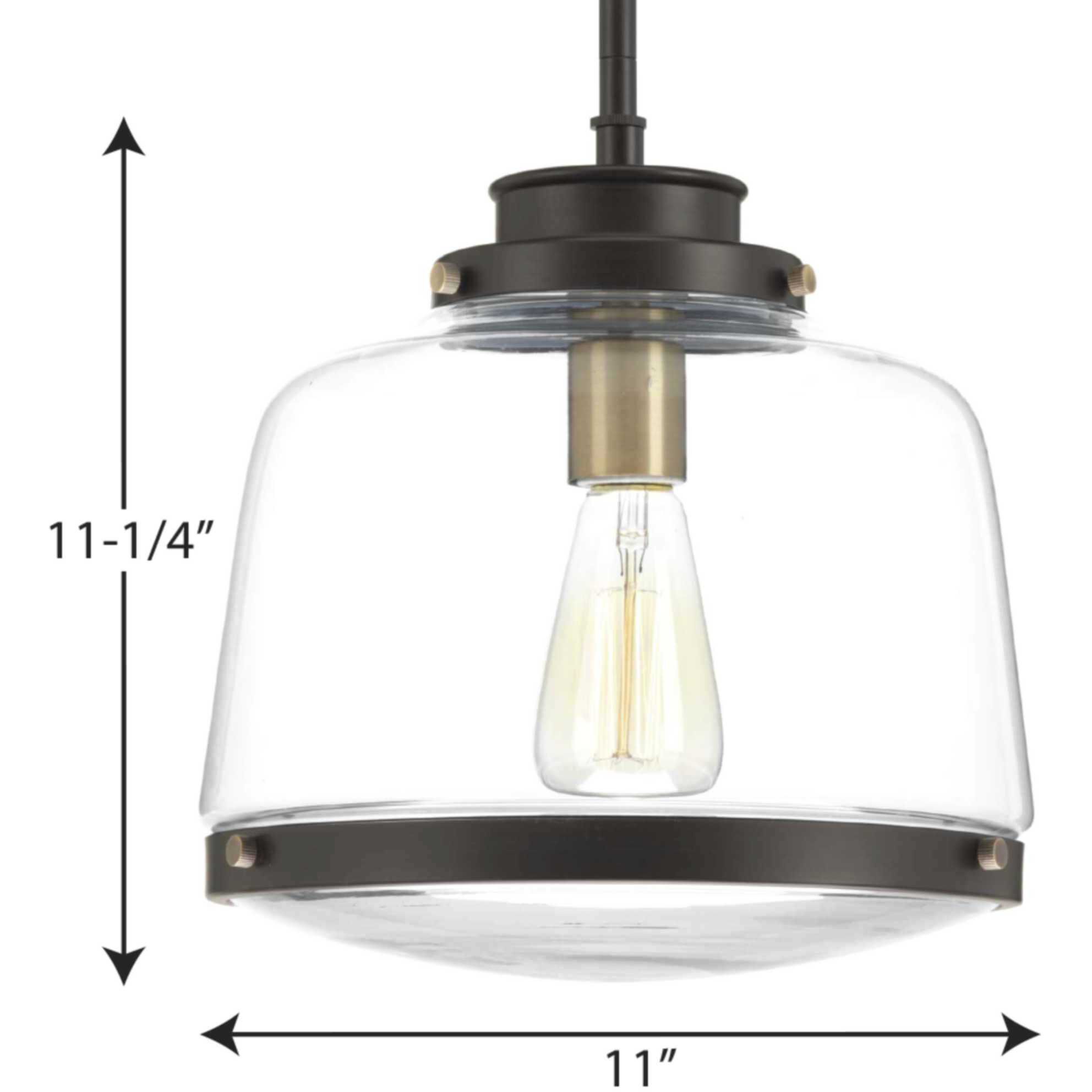 Judson 1 Light Antique Bronze Pendant Ceiling Light