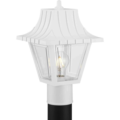 Mansard 1 Light 13 inch White Outdoor Post Lantern