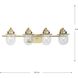 Northlake 4 Light 32.5 inch Vintage Brass Bath Light Wall Light