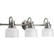 Archie 3 Light 26.25 inch Antique Nickel Bath Vanity Wall Light