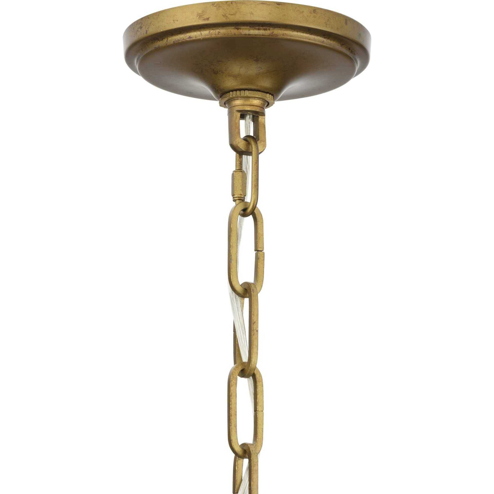 Loretta 6 Light 27 inch Gold Ombre Chandelier Ceiling Light, Design Series