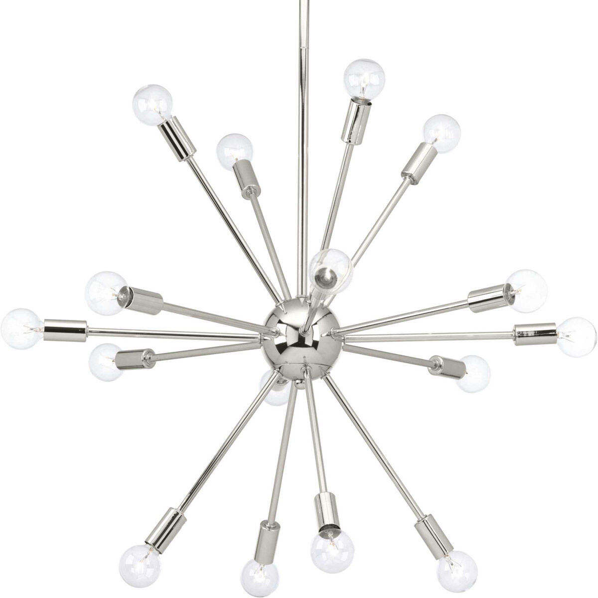 Ion 16 Light 24.17 inch Polished Nickel Chandelier Ceiling Light, Design Series