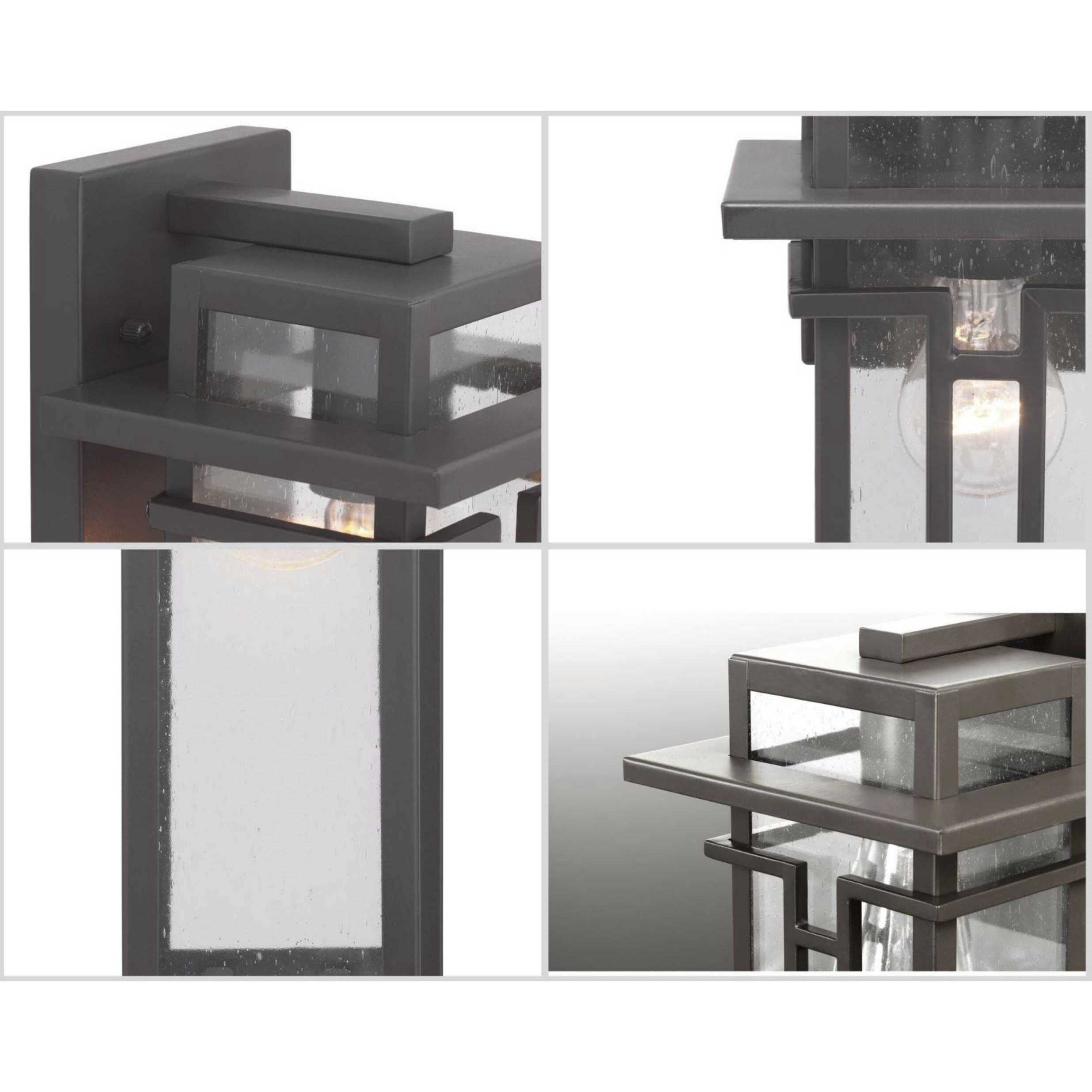 Boxwood 1 Light 12 inch Antique Bronze Outdoor Wall Lantern, Small