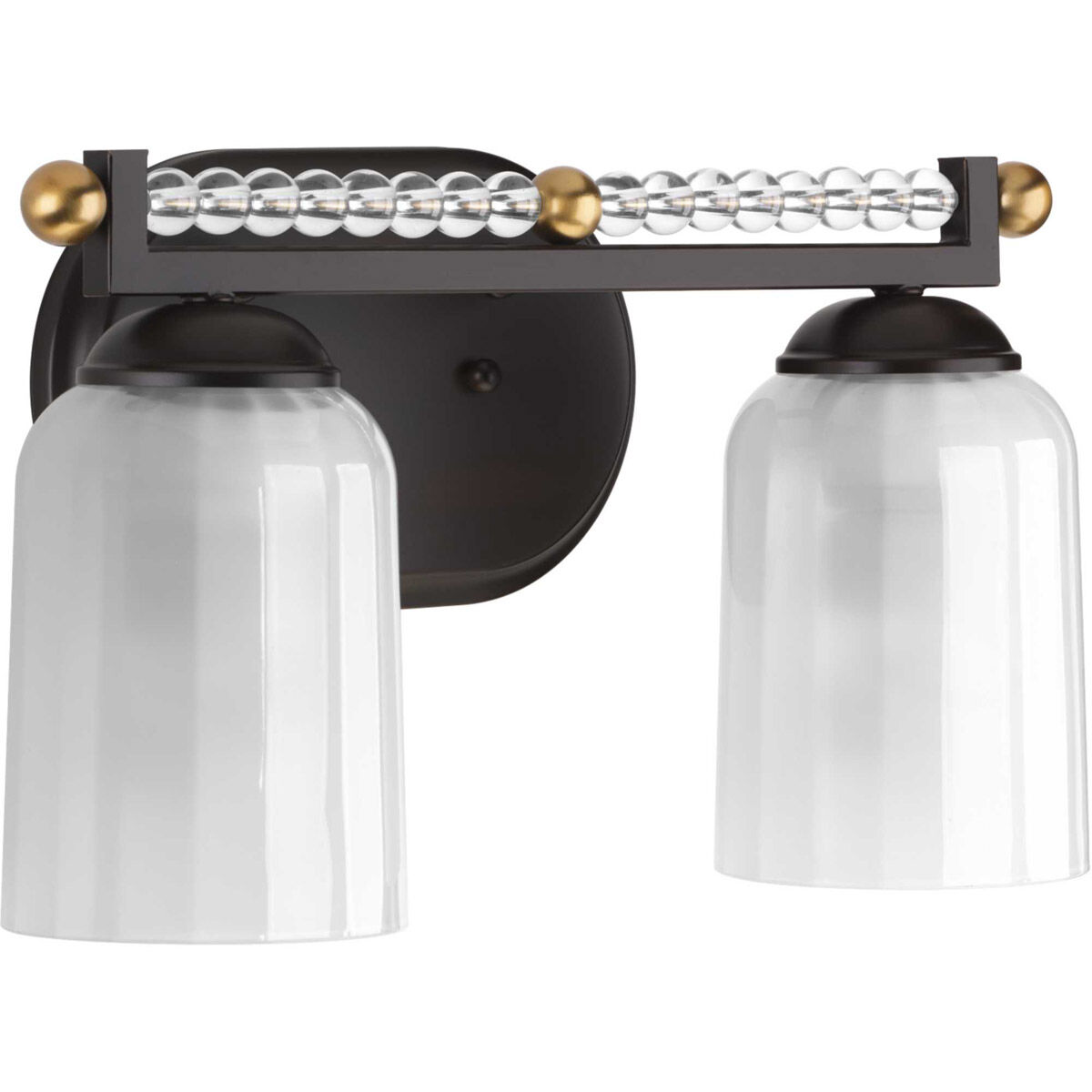 Carlyn 2 Light 13.38 inch Antique Bronze Bath Vanity Wall Light, Design Series