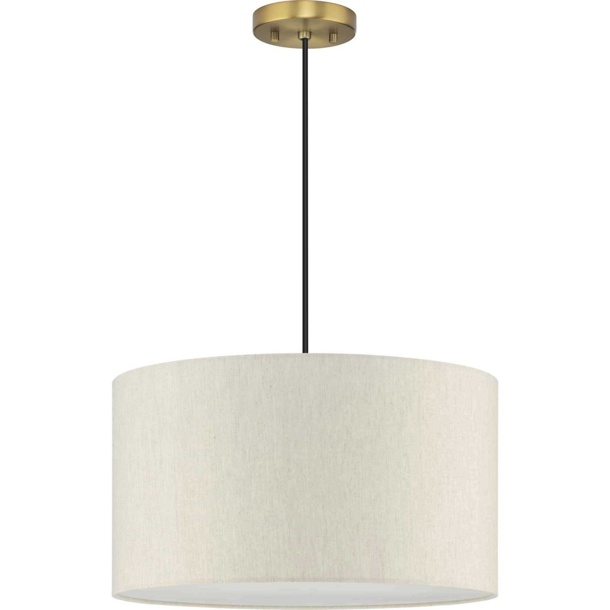 Markor 3 Light 18.12 inch Brushed Nickel/Matte Black/Vintage Brass Drum Pendant Ceiling Light
